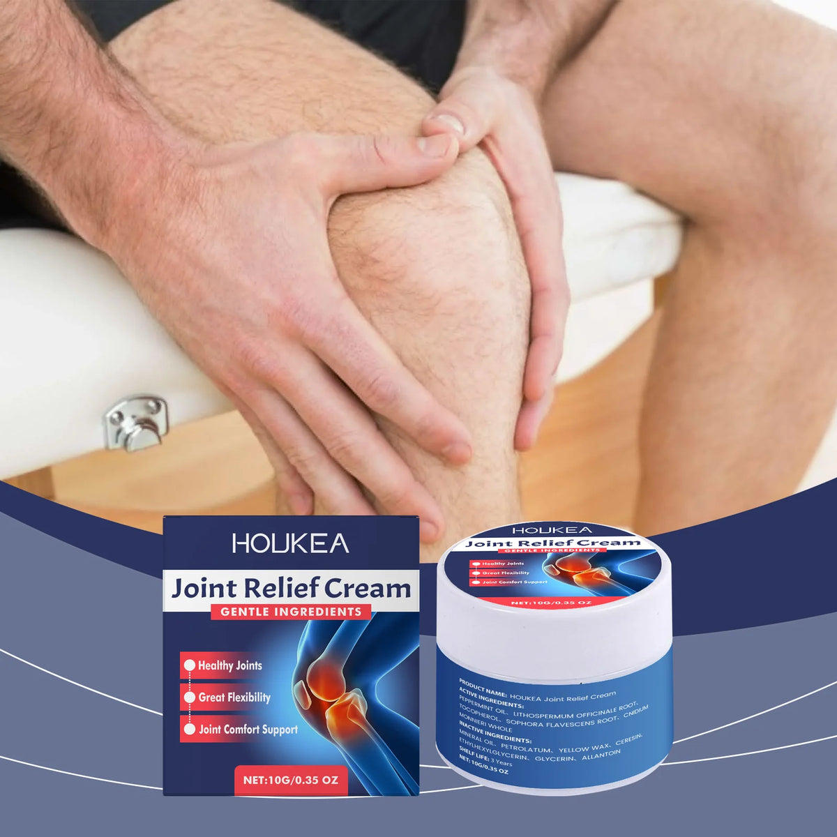 Soothing Joint Relief Massage Cream for Muscle Pain and Flexibility
