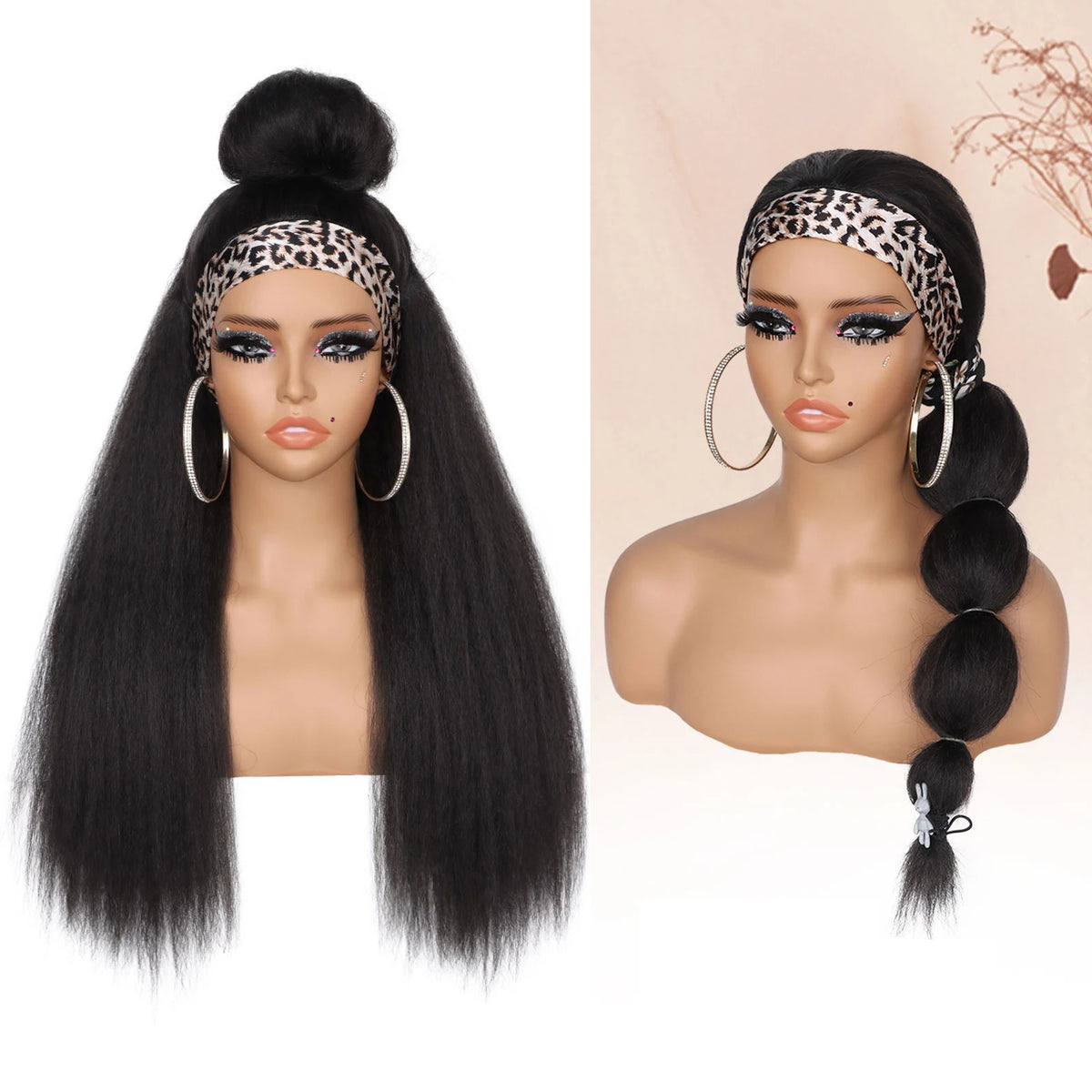 Long Yaki Straight Headband Wig for Easy Daily Styling