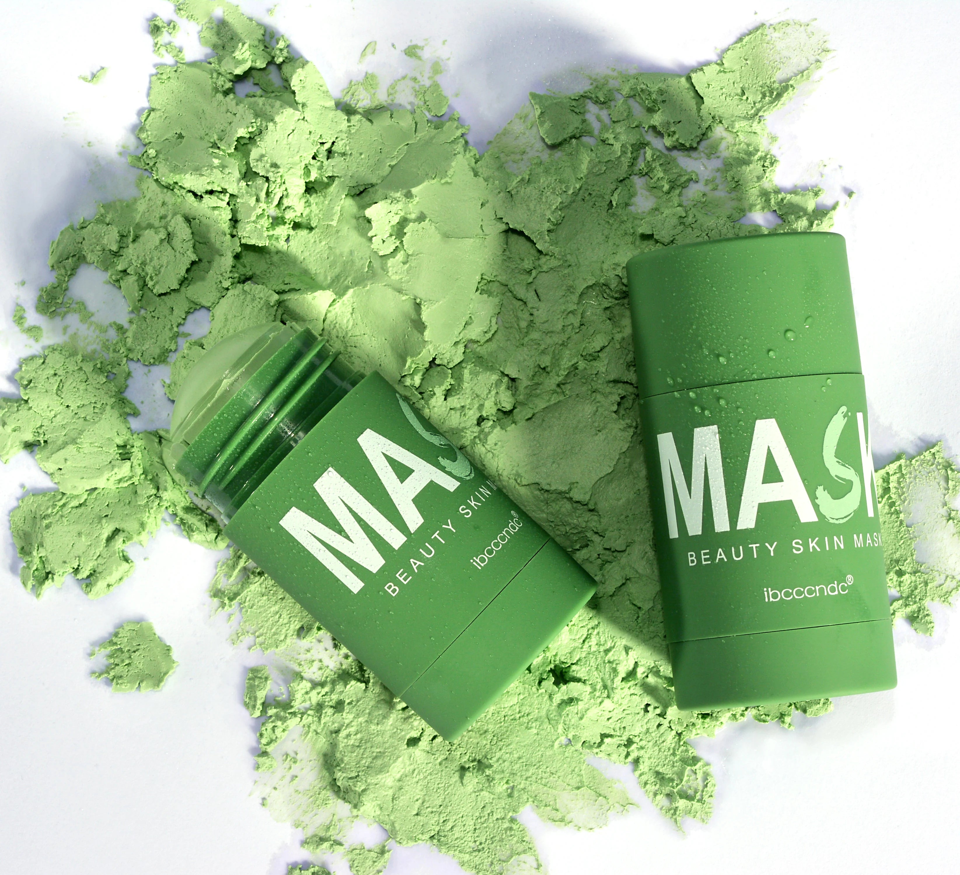 Green Tea Deep Cleansing Clay Face Mask Stick for Blackhead Removal - 3