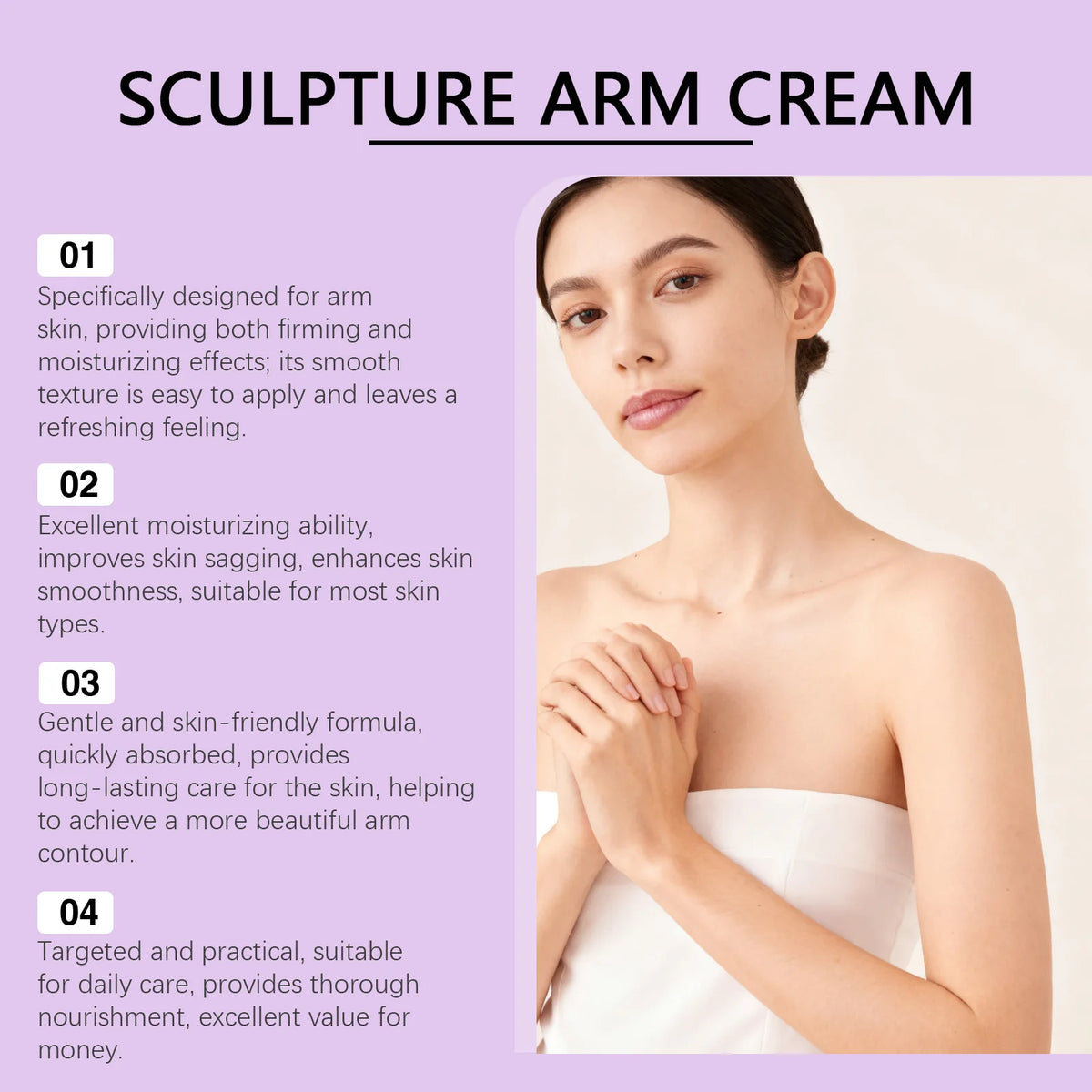 Bee Venom Sculpting and Firming Arm Cream for Sagging Skin
