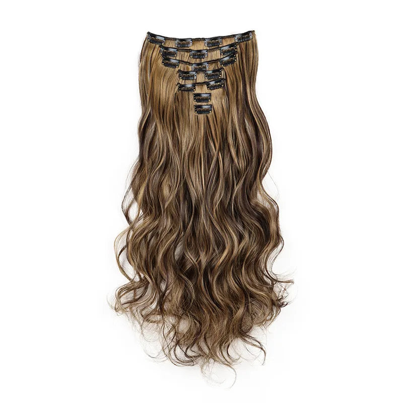 Straight Clip-in Hair Extensions for Instant Length and Volume - 13