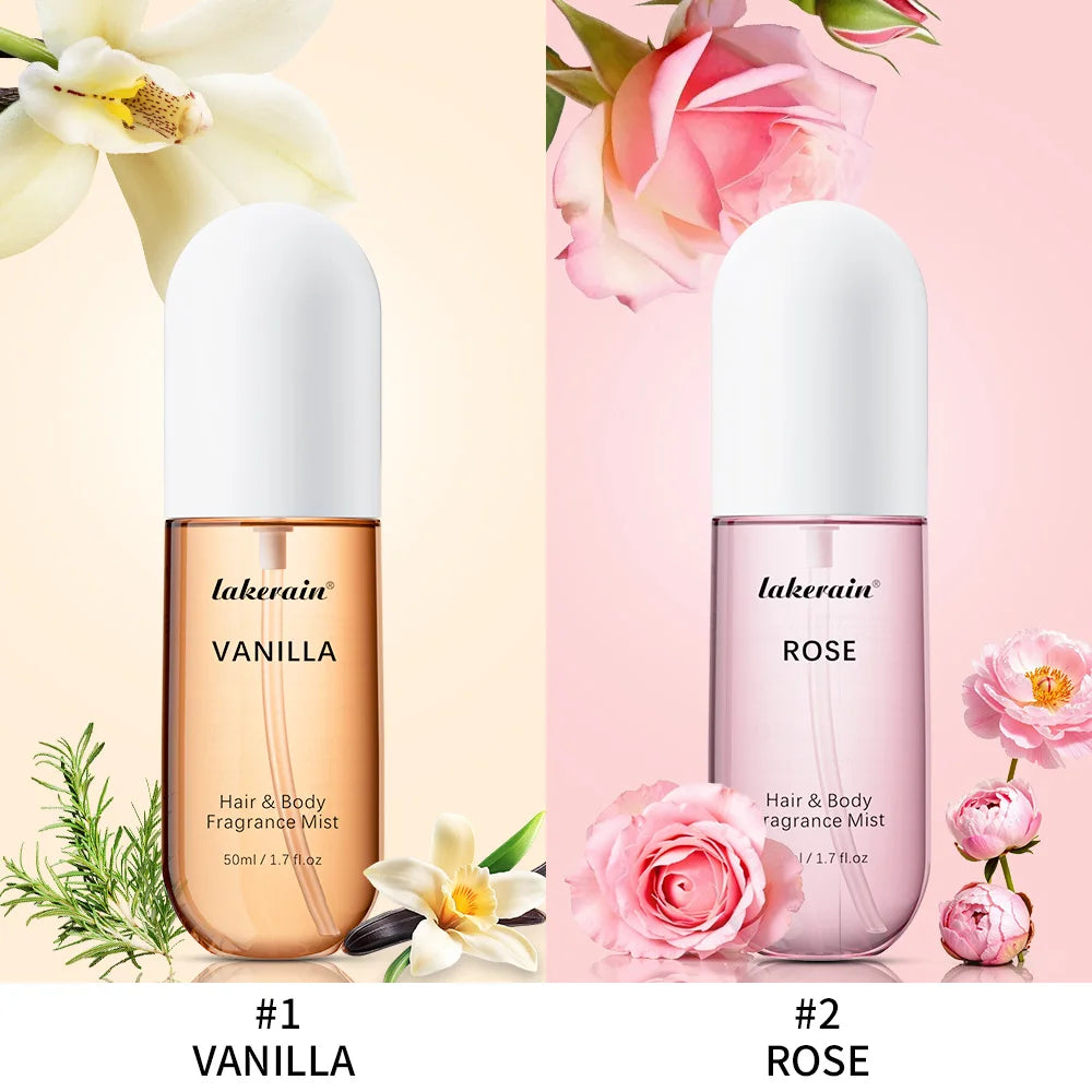Long Lasting Vanilla and Rose Scented Hair and Body Fragrance Mist - 20
