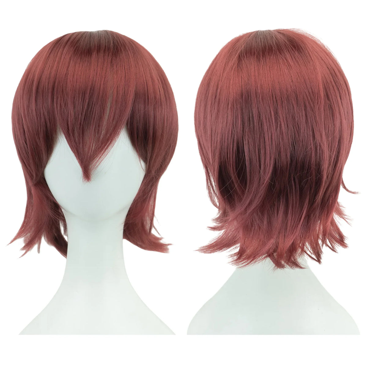 Short Bob Cosplay Wig with Bangs for Halloween and Costume Parties