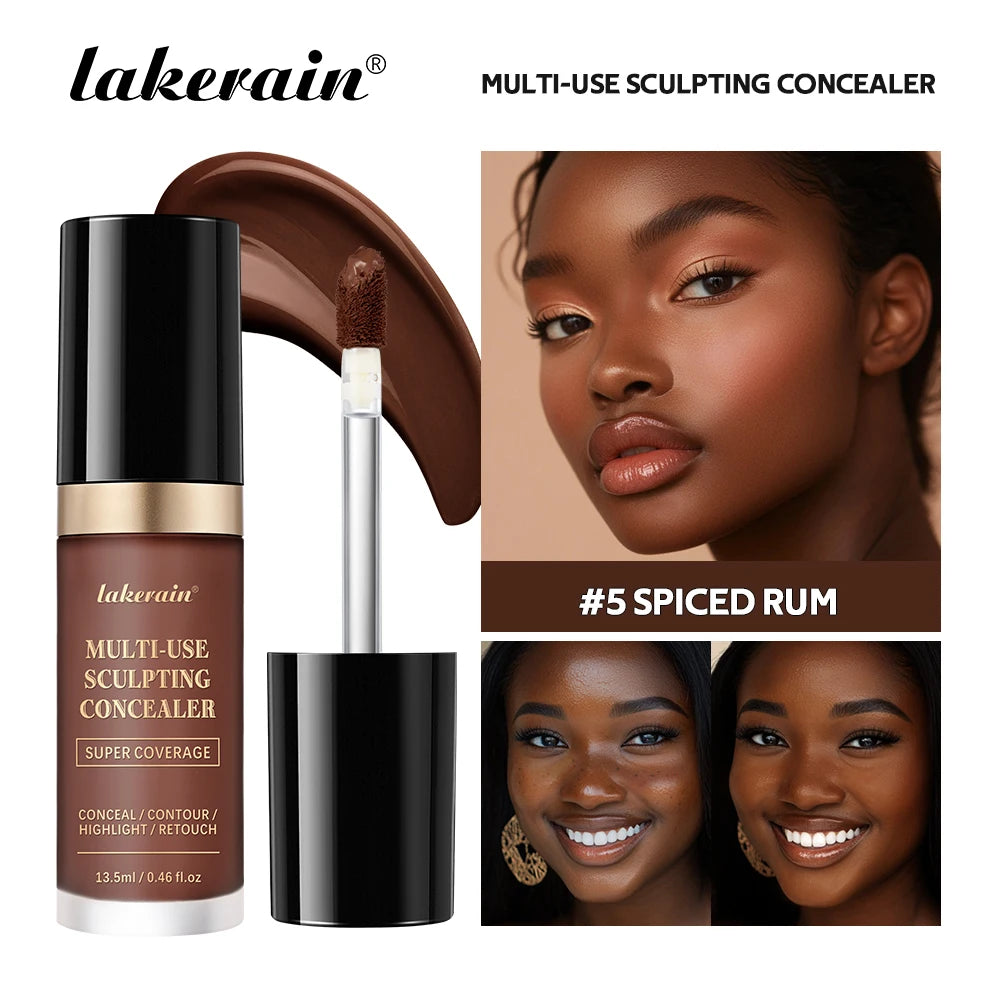 5-Color Full Coverage Waterproof Sculpting Concealer for Face and Blemishes - 23