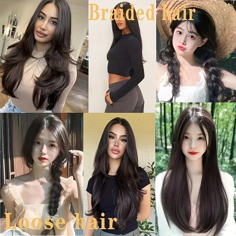 24-Inch V-Shaped Invisible Clip-In Hair Extensions