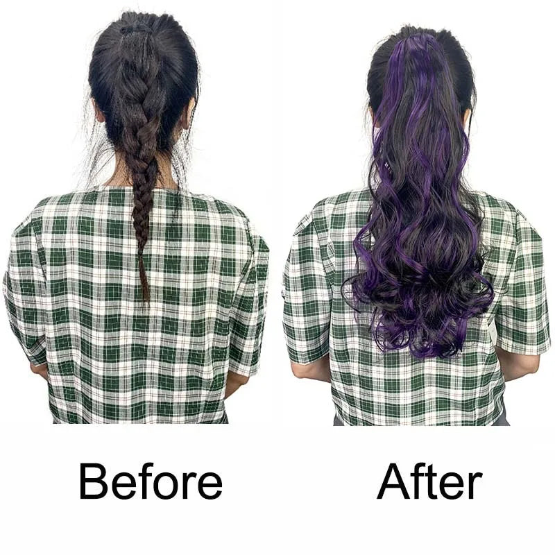 20-Inch Curly Claw Clip Ponytail Extension - 5