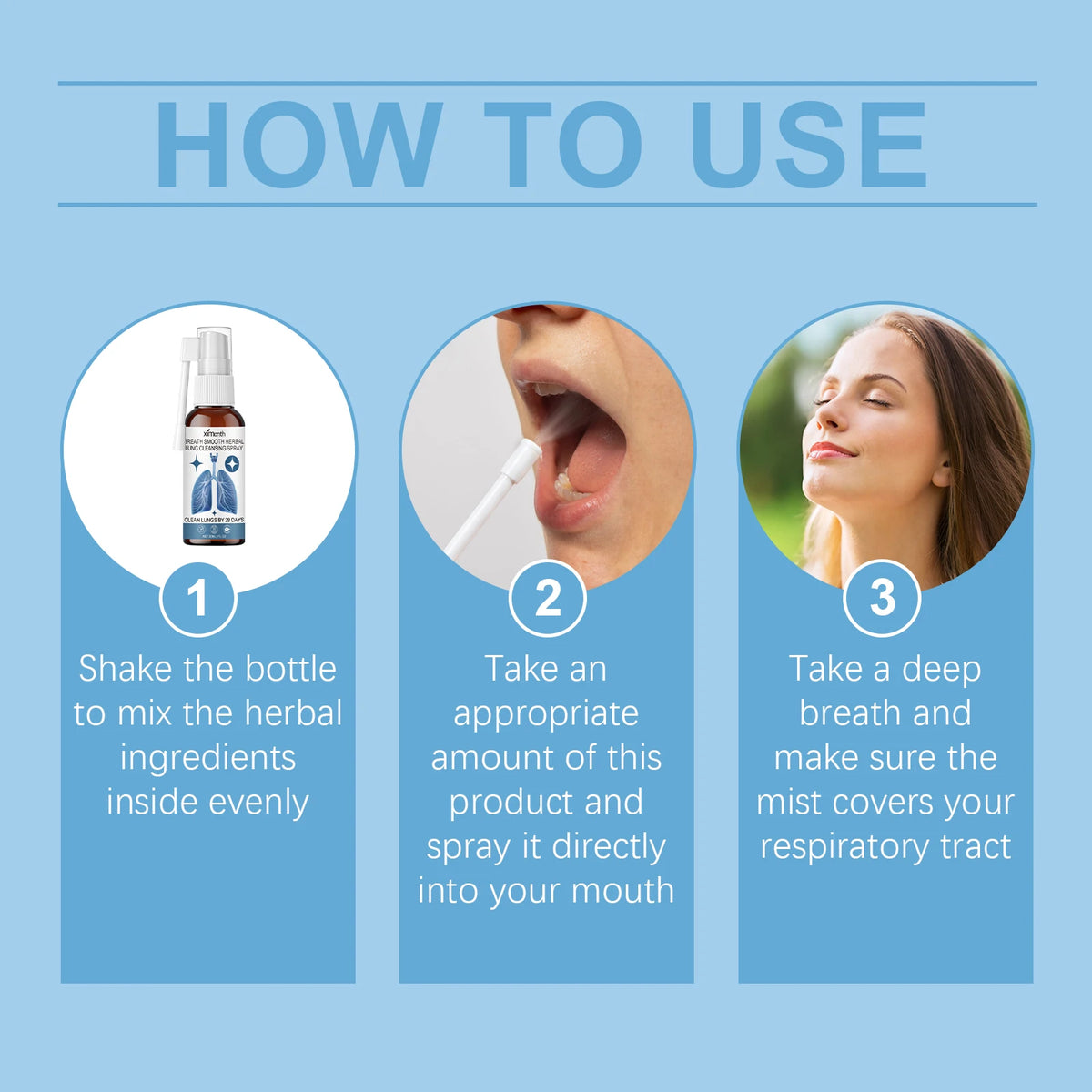 Herbal Lung Cleansing and Throat Soothing Care Spray