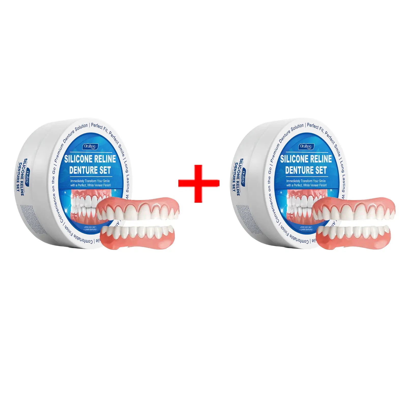 Soft Silicone Denture Reline Kit for Comfortable Temporary Dental Repair - 8