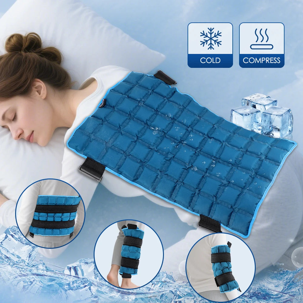 Reusable Hot and Cold Therapy Wrap for Back, Shoulder, and Joint Pain Relief