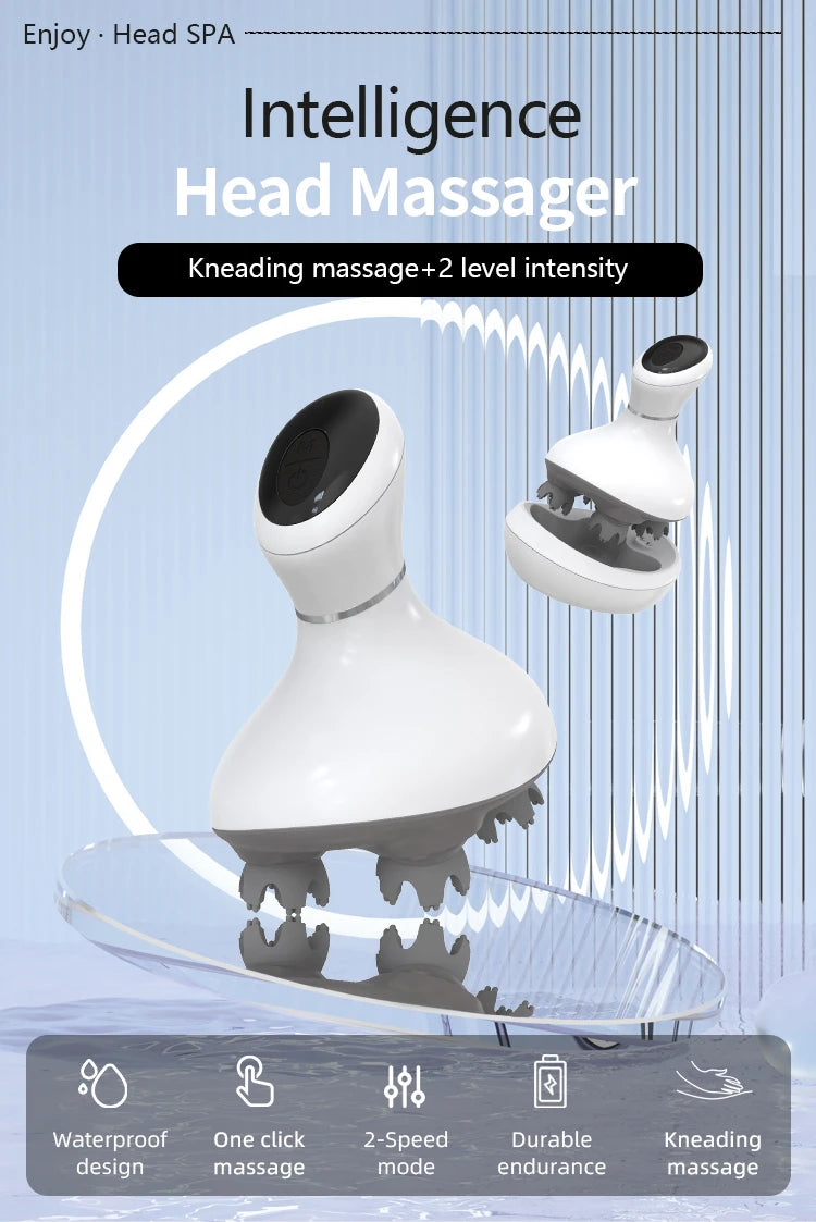 Electric Scalp Massager for Stress Relief and Hair Care - 7