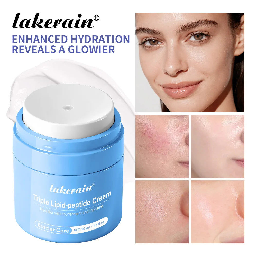 Triple Lipid Peptide Moisturizing Face Cream for Dry and Sensitive Skin