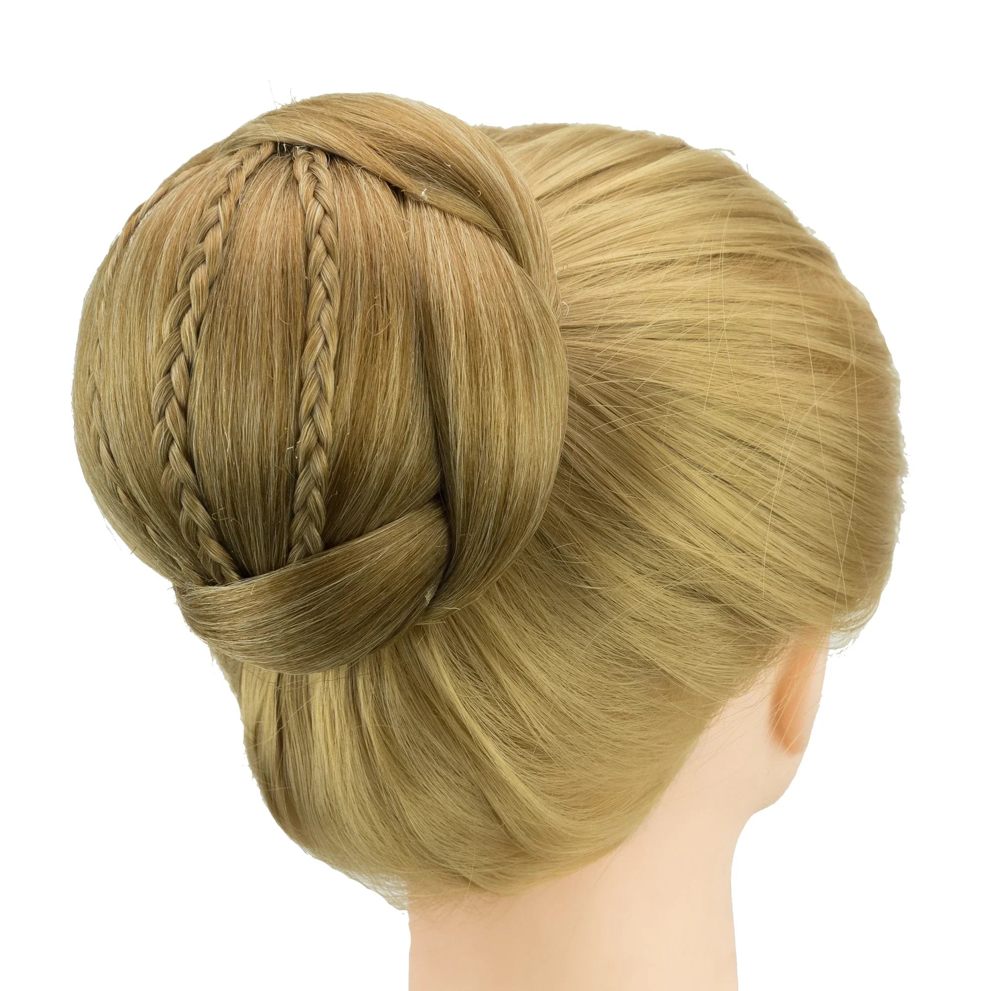 Synthetic Braided Donut Chignon Hair Bun Extension for Elegant Updos - 11