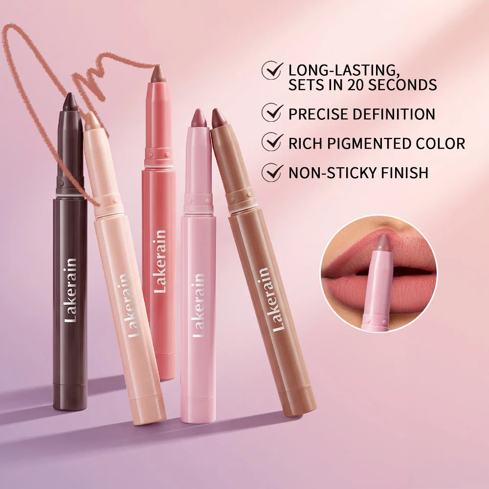 Waterproof Matte Lip Liner Pencil for Long Lasting Precision Definition - 4