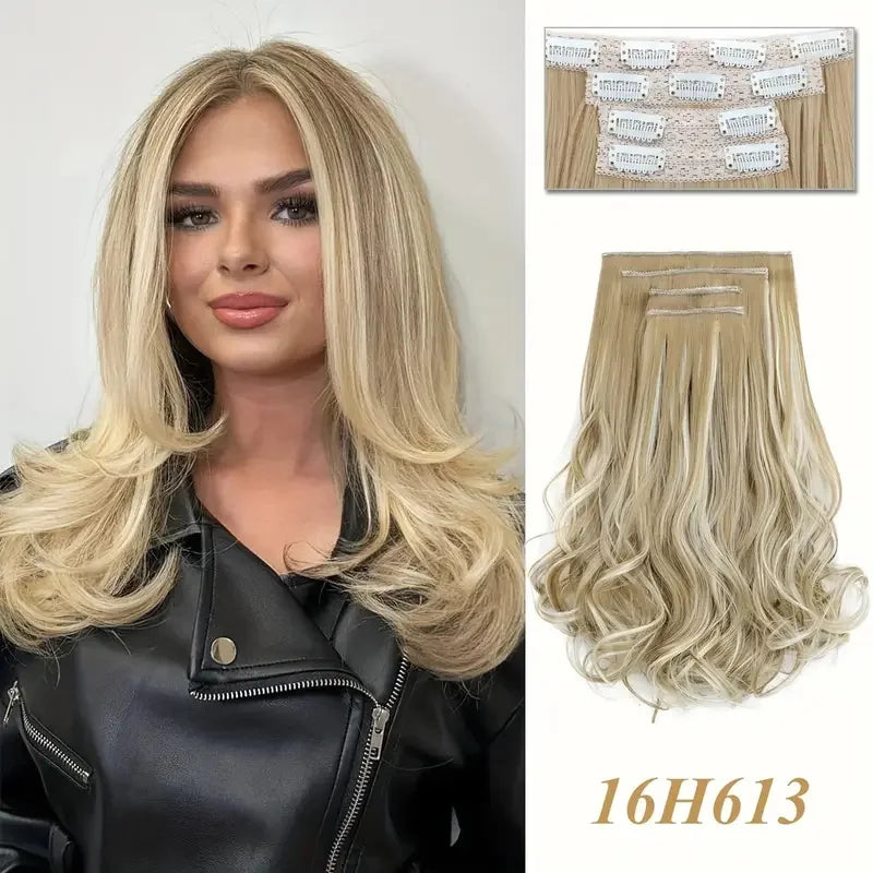14-Inch Curly Clip-In Hair Extensions for Instant Volume - 13