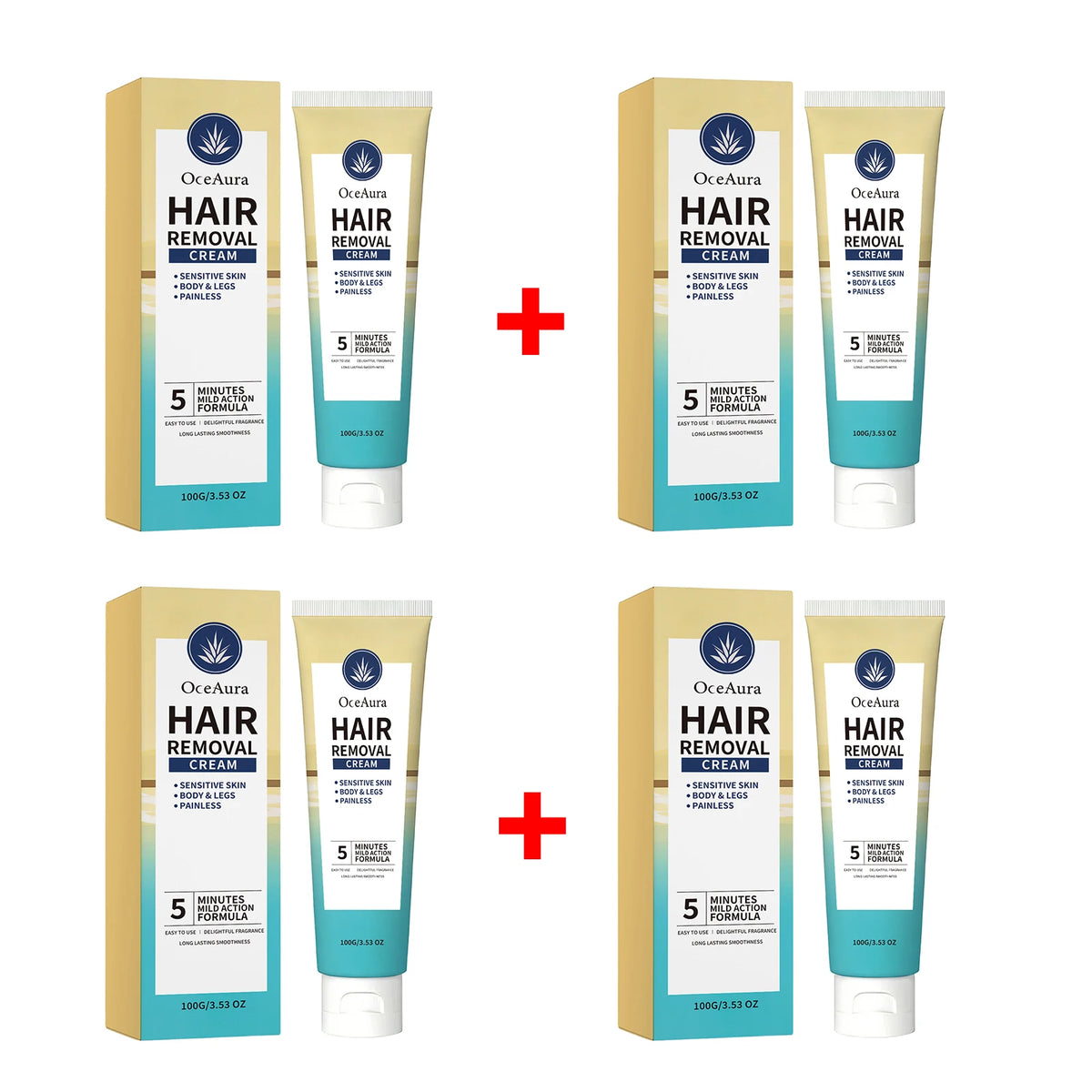 Painless Hair Removal Cream for Full Body and Sensitive Skin