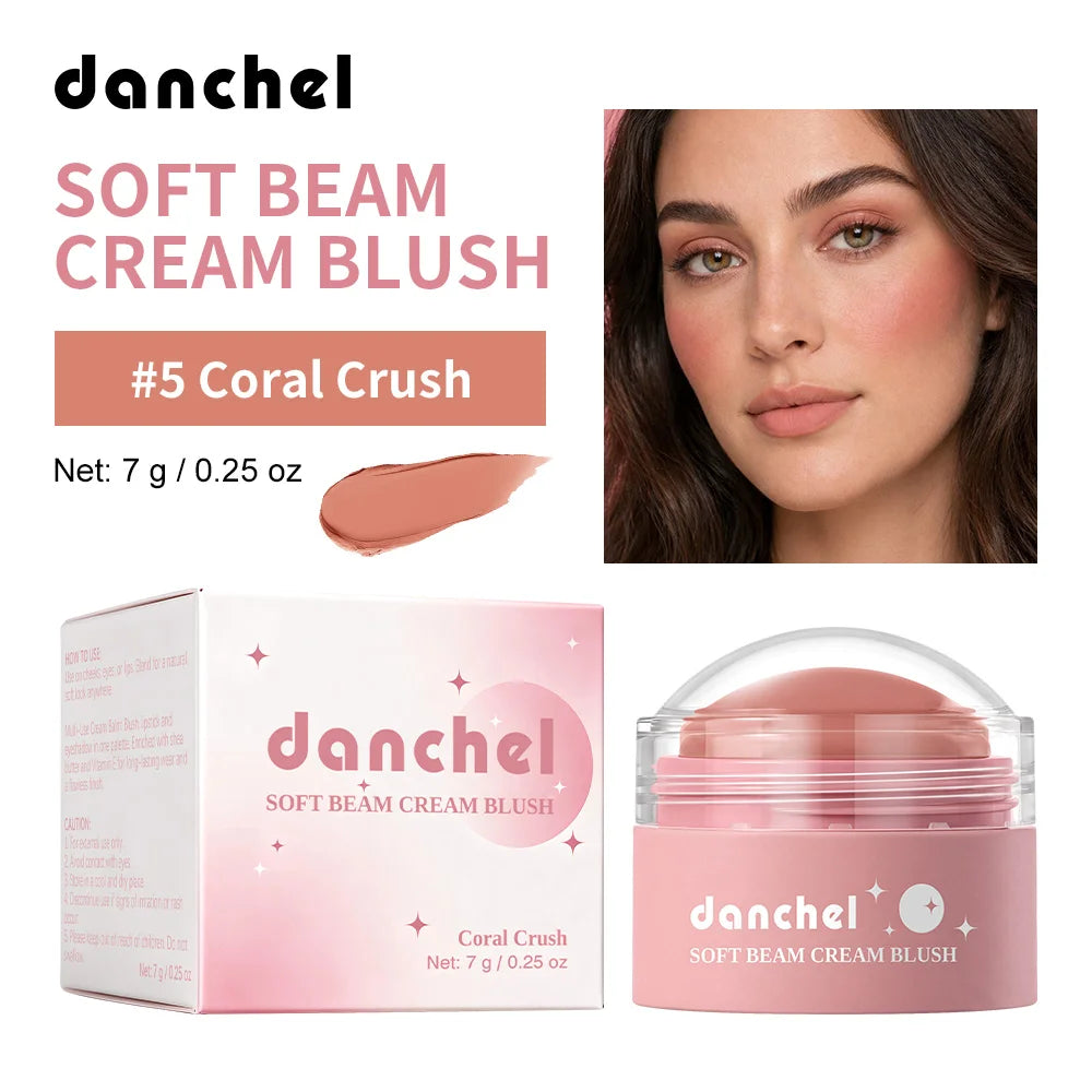 Long-Lasting Soft Cream Blush for Cheeks, Lips, and Eyes - 23