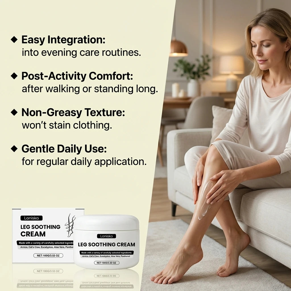 Soothing Muscle Relief Cream for Tired Legs and Daily Comfort