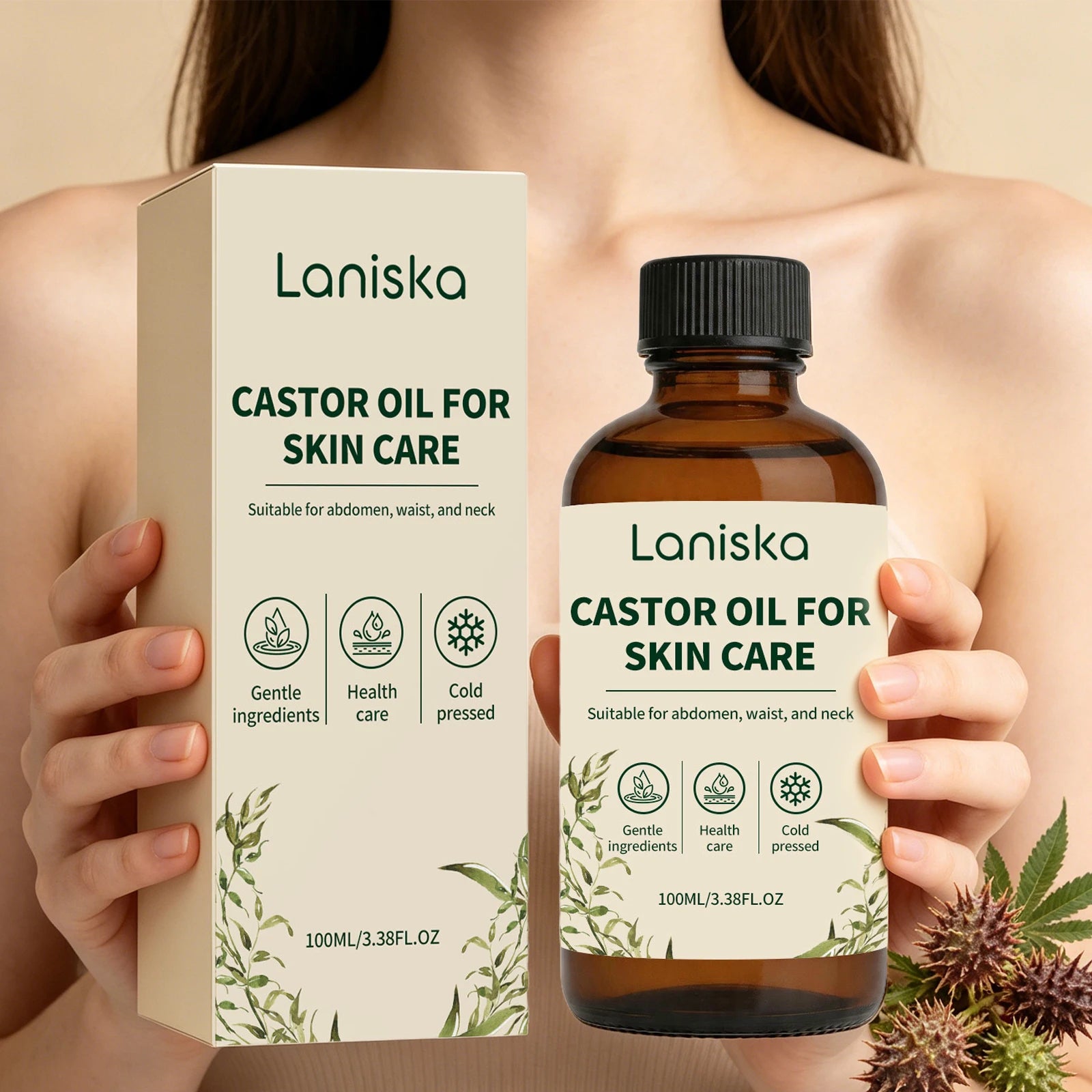 Cold Pressed Castor Oil for Skin Hydration and Body Massage - 5
