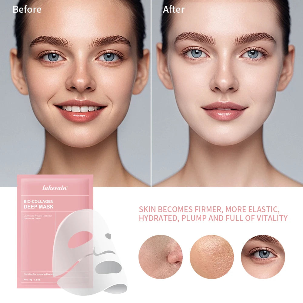 Bio-Collagen Deep Hydrating Face Mask for Pore Tightening and Glow - 4