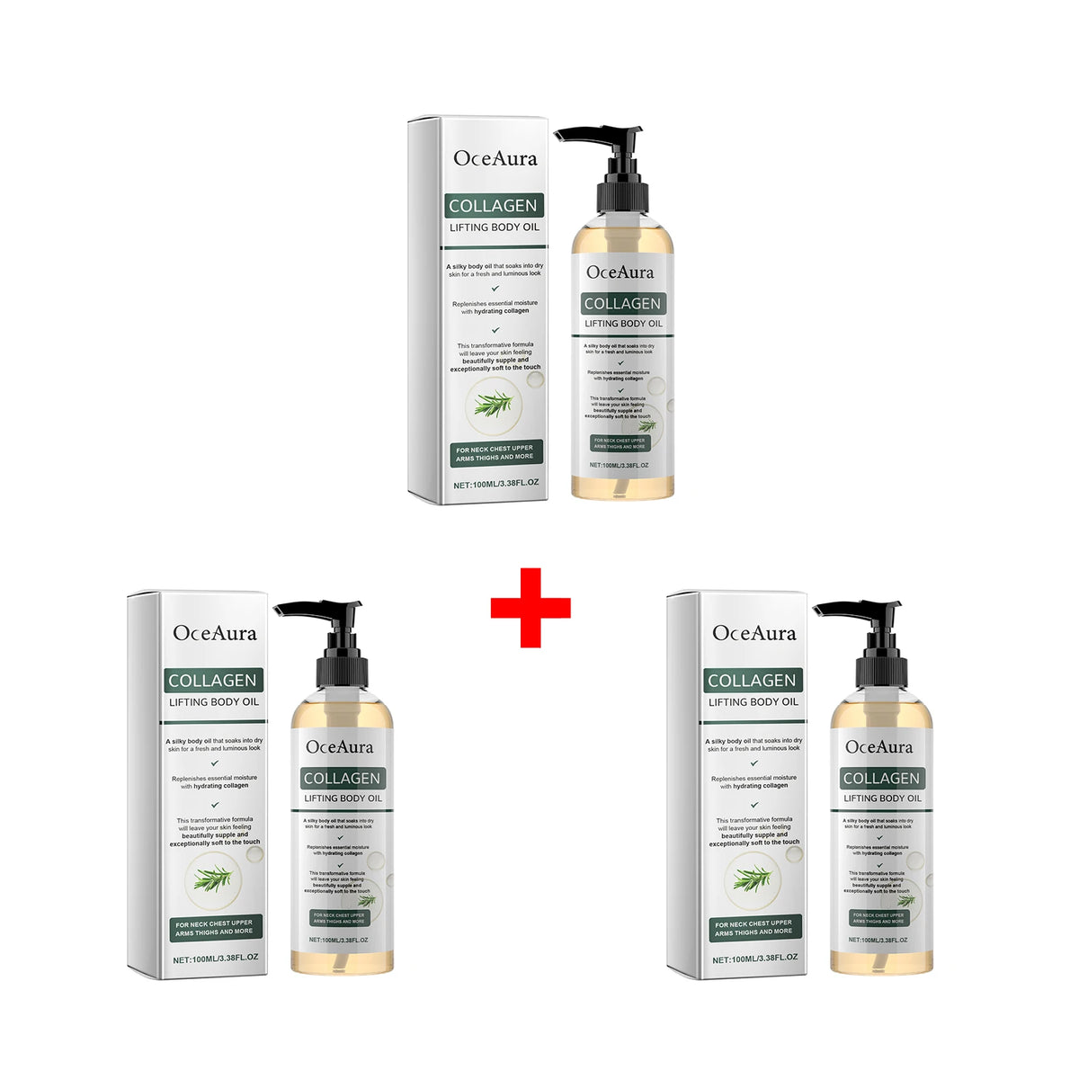 Collagen Body Firming Massage Oil for Skin Tightening and Hydration