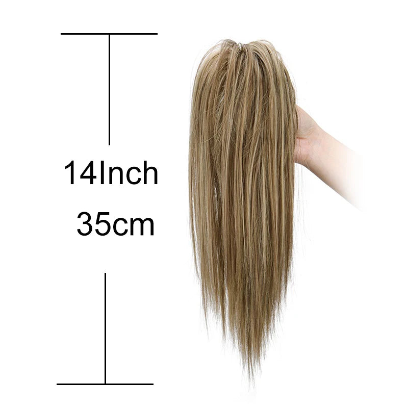 14-Inch Straight Ponytail Hair Extension Clip-In - 3