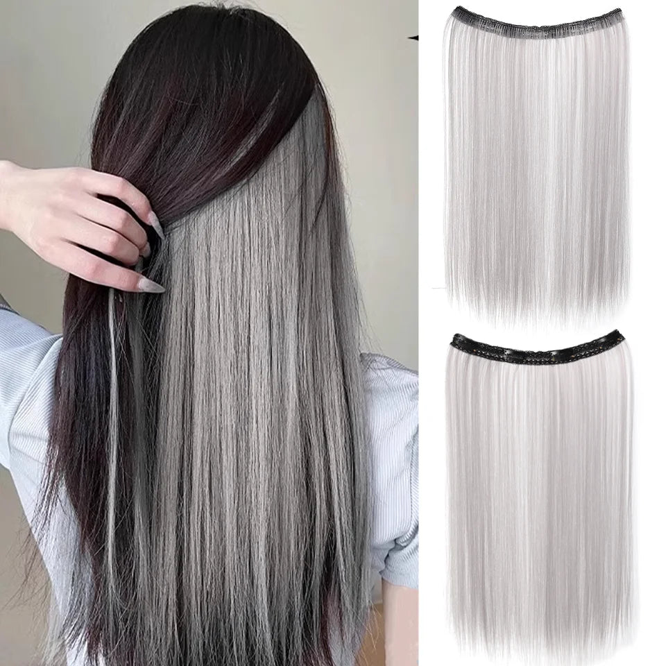 20 Inch Straight Clip-In Hair Extensions for Instant Highlights - 15