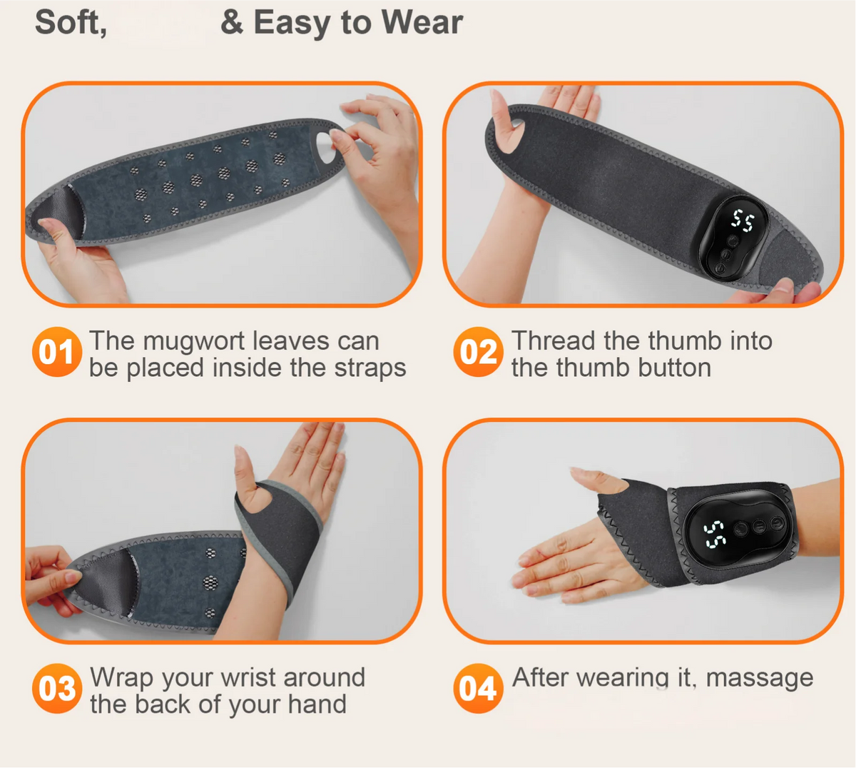 Vibration Massage Wrap for Ankle and Wrist Pain Relief