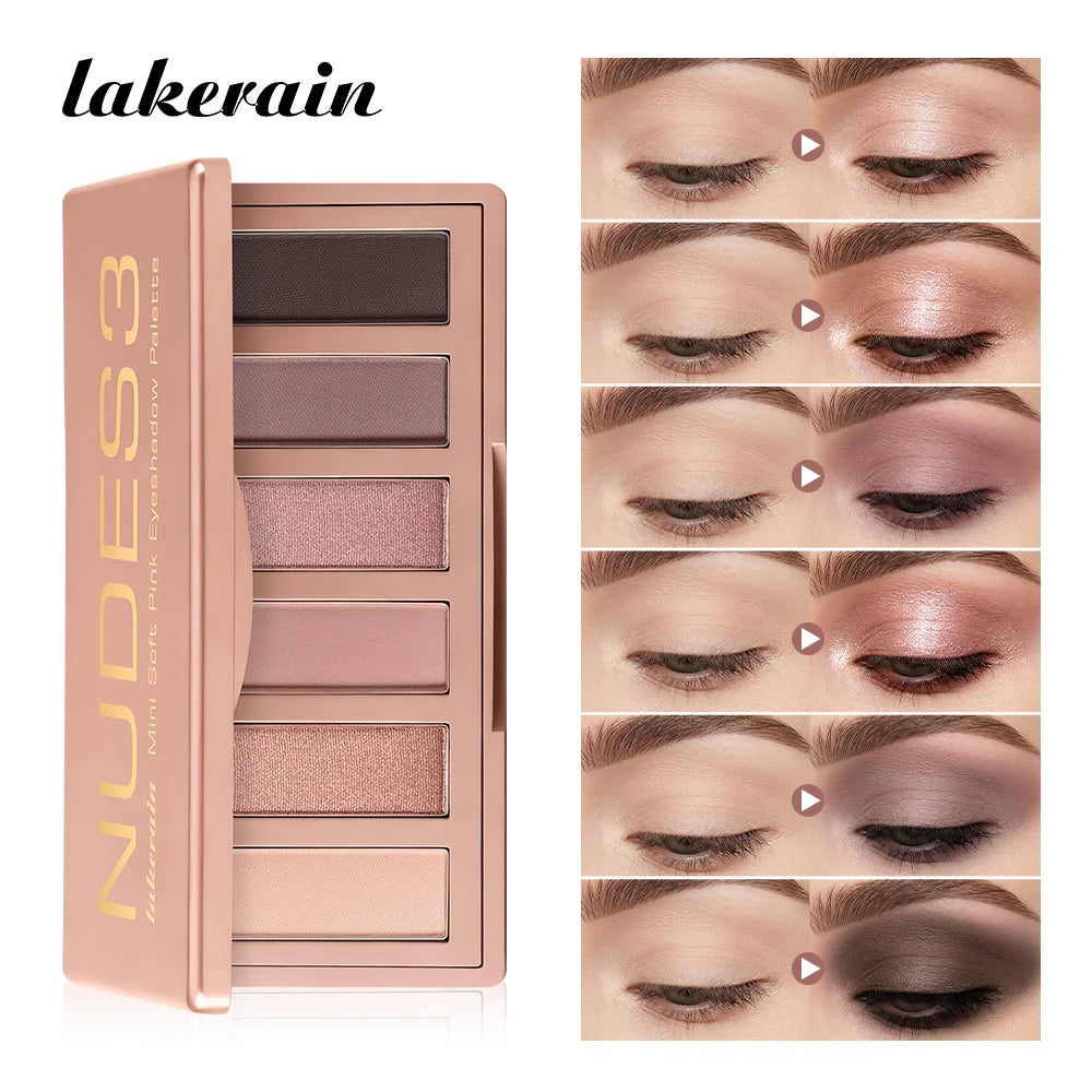Neutral Matte and Shimmer Eyeshadow Palette for Daily Makeup
