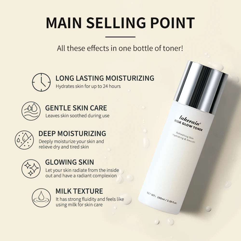 Brightening Milk Glow Face Toner for Hydrated and Radiant Skin - 3