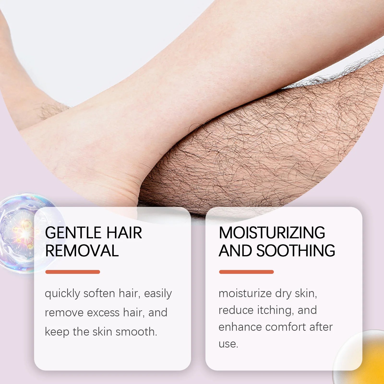 Painless Gentle Hair Removal Cream for Full Body and Sensitive Skin - 3