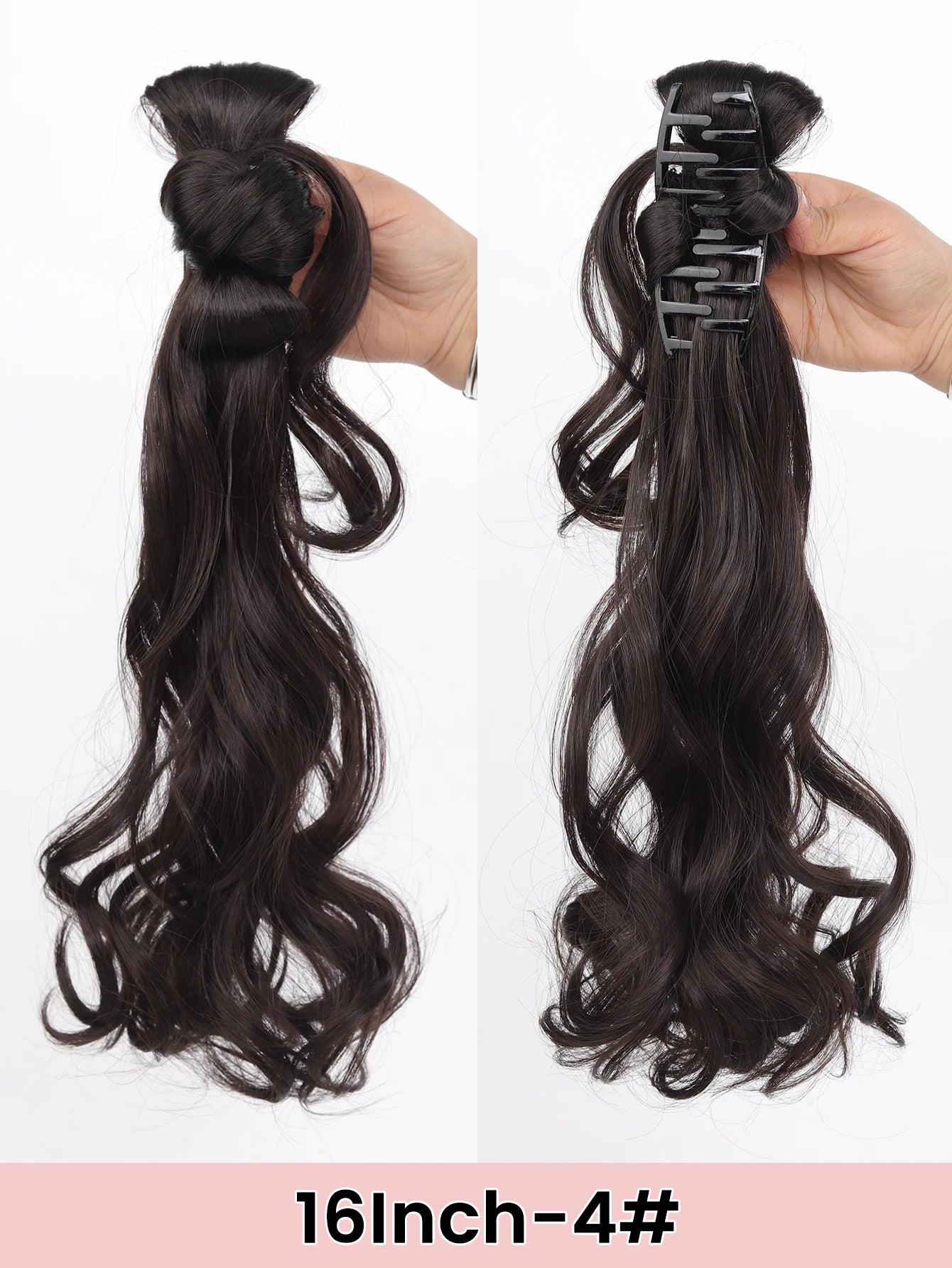 16-Inch Curly Claw Clip Ponytail Hair Extension - 13