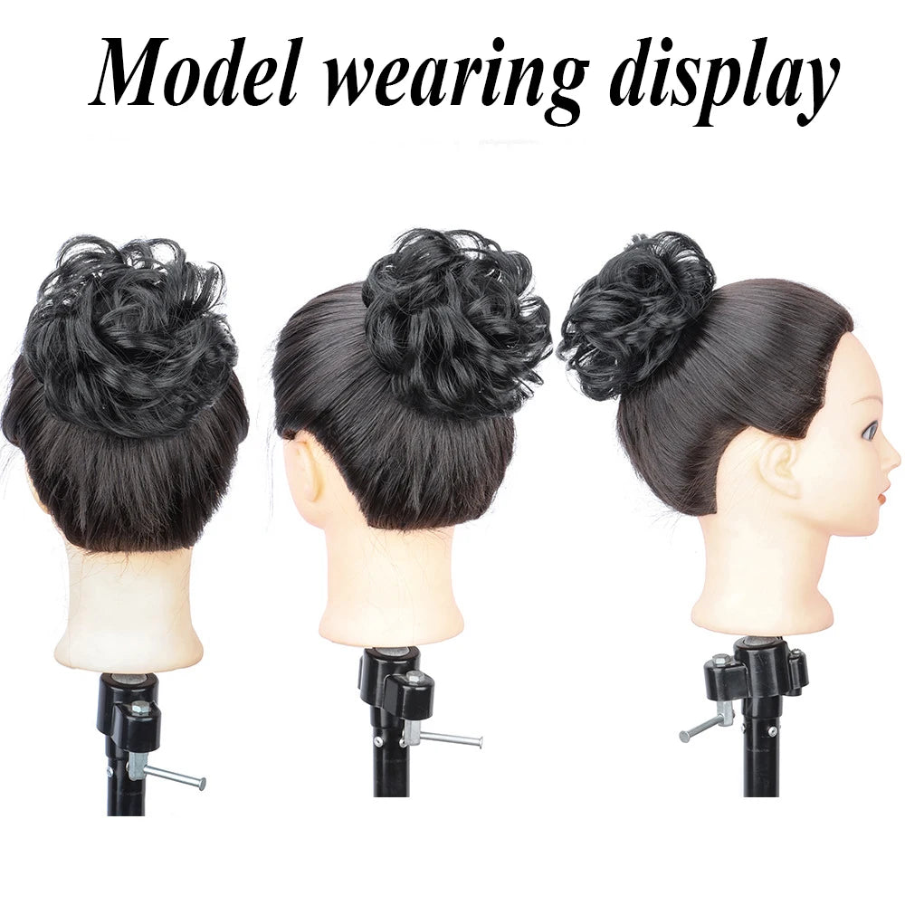 Wavy Curly Messy Hair Bun for Quick Elegant Hairstyles