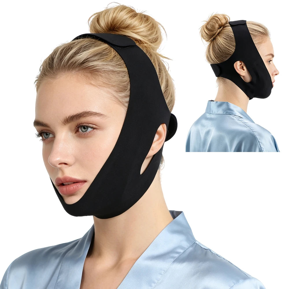 Hot and Cold Facial Compression Wrap for Chin and Jaw Support - 19