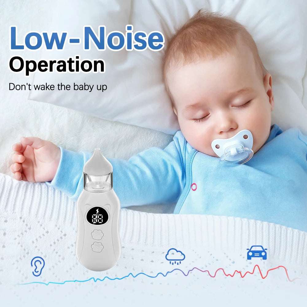 Electric Baby Nasal Aspirator with Music and Suction Control