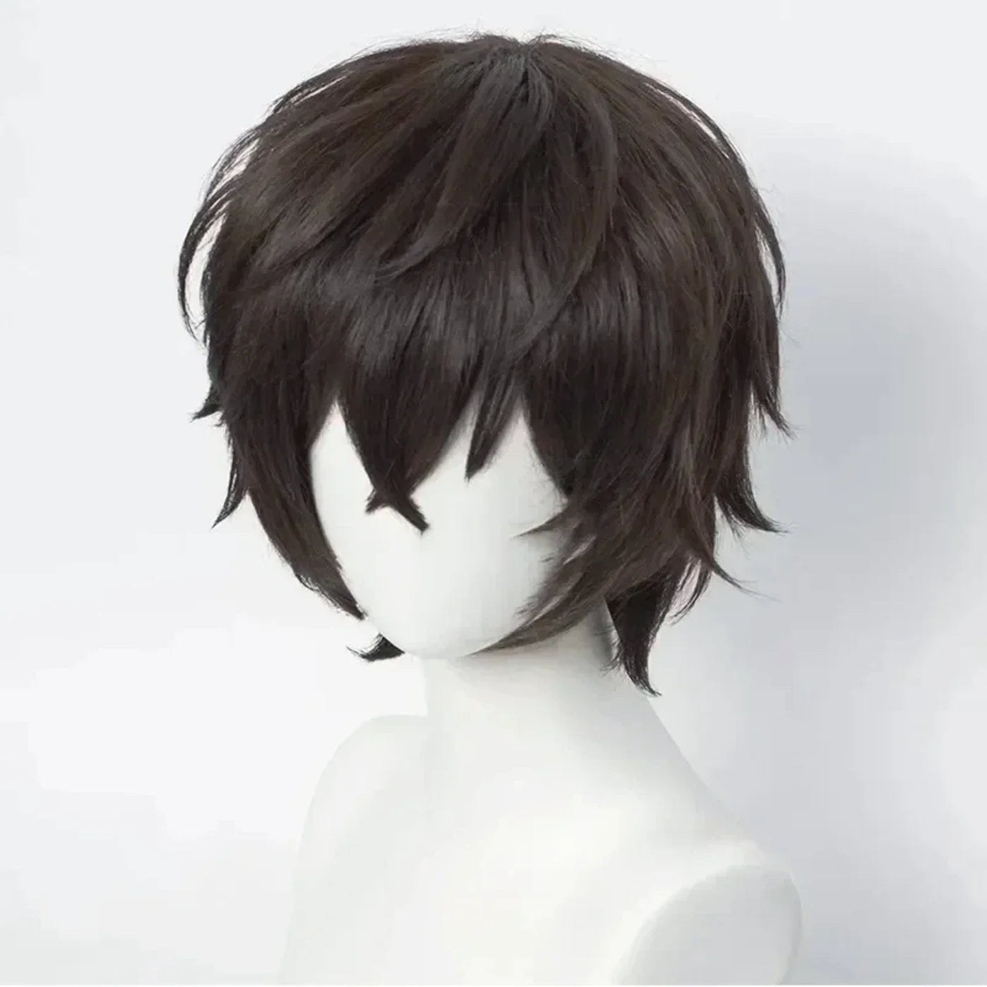 Short Brown Cosplay Wig for Anime Character Styling - 3