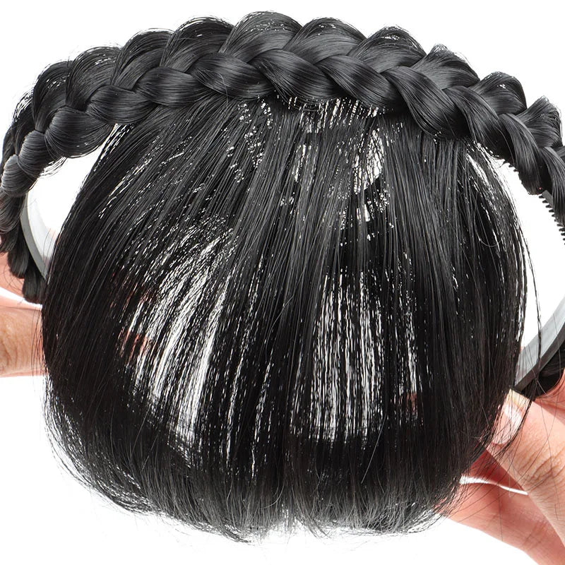 Seamless Synthetic Headband Hair Bangs for Instant Hair Styling