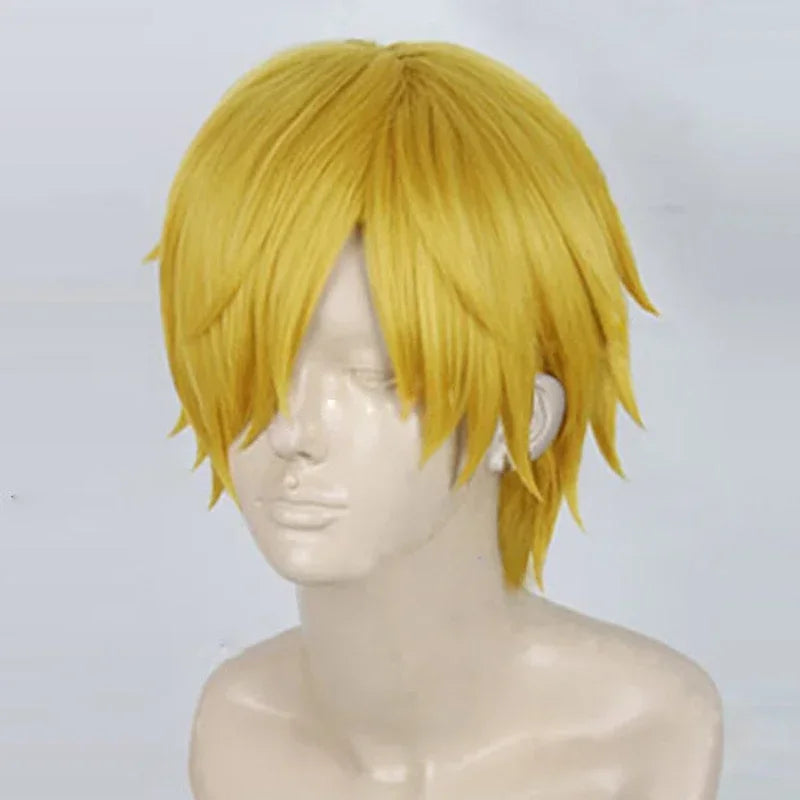 Short Golden Cosplay Wig for Anime Characters