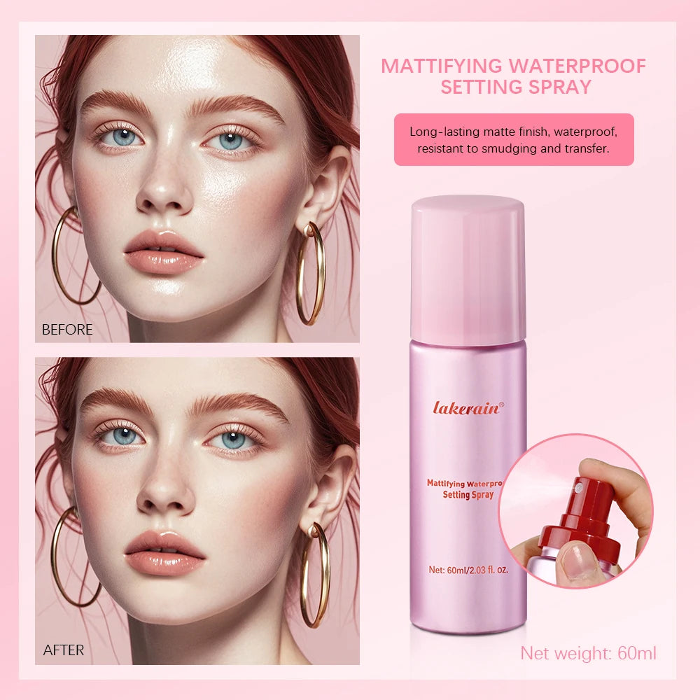 Long-Lasting Oil Control Waterproof Makeup Setting Spray for All Skin - 2