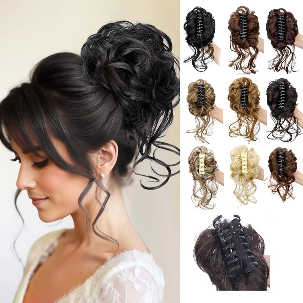 8-Inch Curly Claw Clip Ponytail Hair Extension for Instant Volume - 1