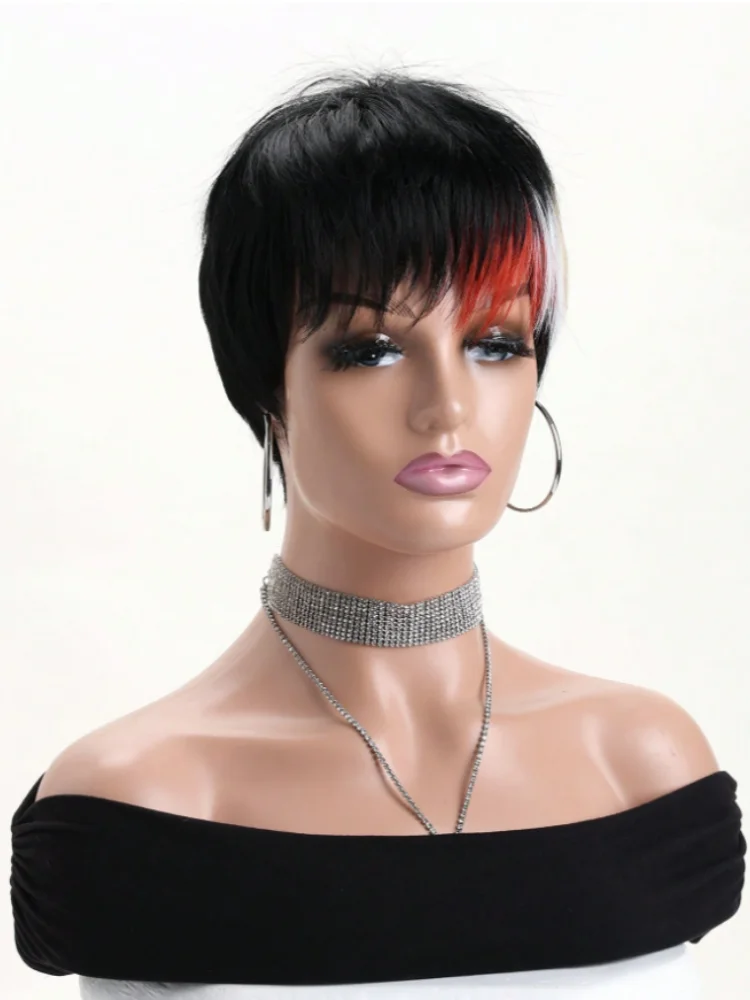 Short Curly Pixie Cut Wig for Daily Wear