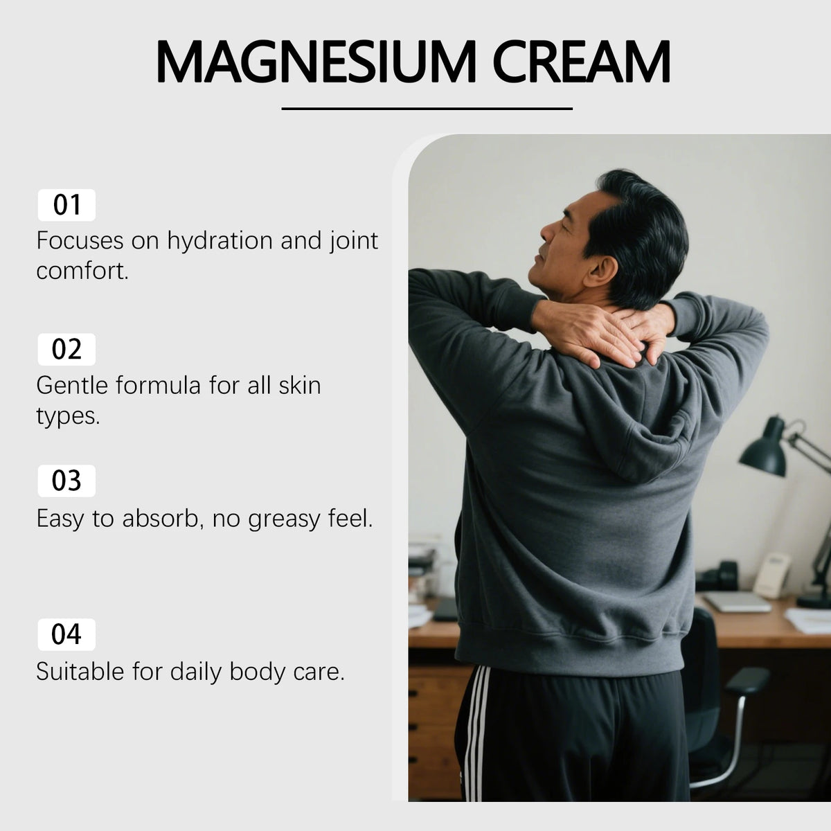 Magnesium Joint Relief Cream for Daily Muscle and Joint Comfort