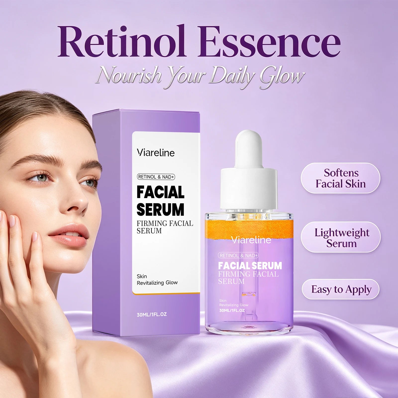 Anti-Aging Retinol Facial Serum for Skin Firming and Fine Line Reduction - 6