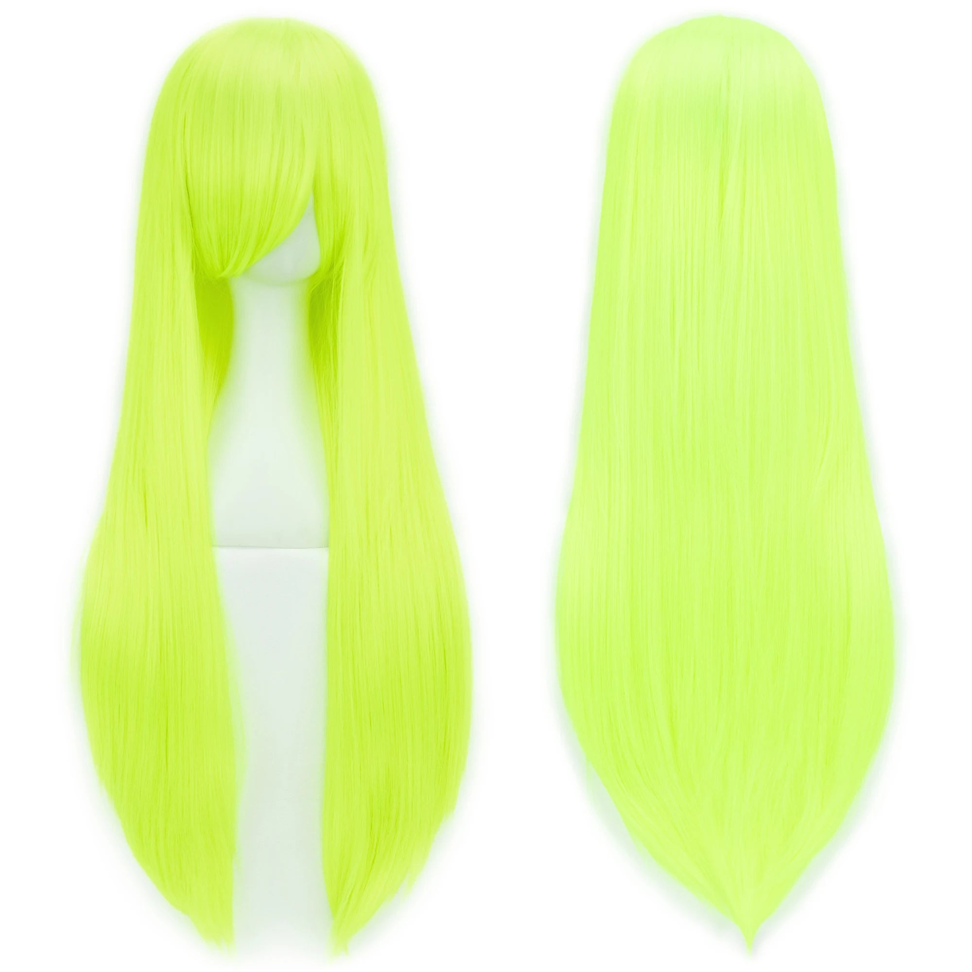 80cm Long Straight Synthetic Wig for Cosplay and Costume Parties - 38