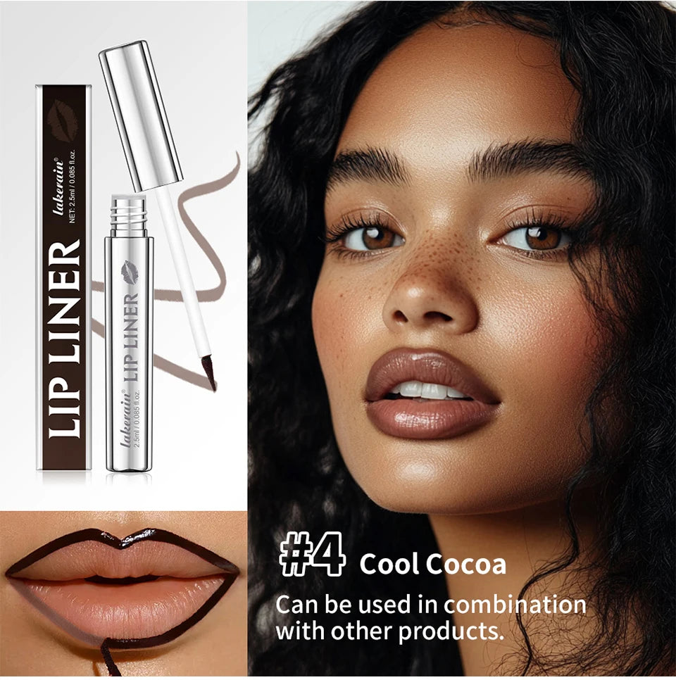 Peel-Off Tattoo Lip Liner for Long-Lasting Waterproof Smudge-Proof Color