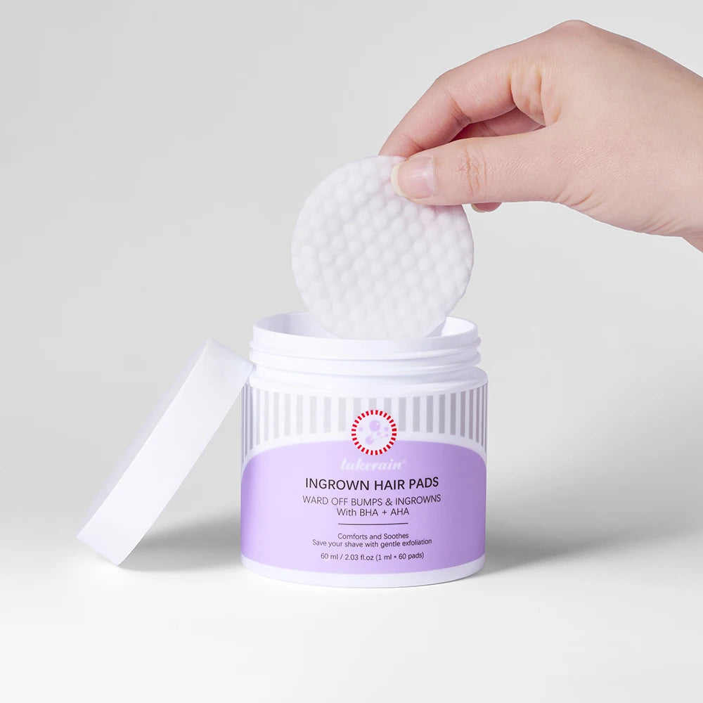 Exfoliating Ingrown Hair Treatment Pads for Razor Bumps and Irritation