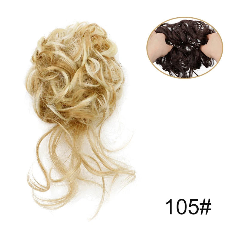 Messy Bun Hairpiece Scrunchie for Easy Elegant Hairstyles - 8