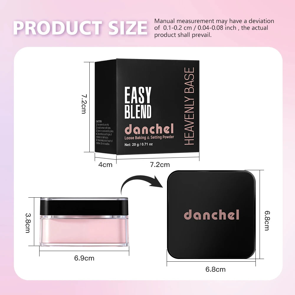 Matte Finish Loose Baking and Setting Powder for Flawless Long-Lasting Wear