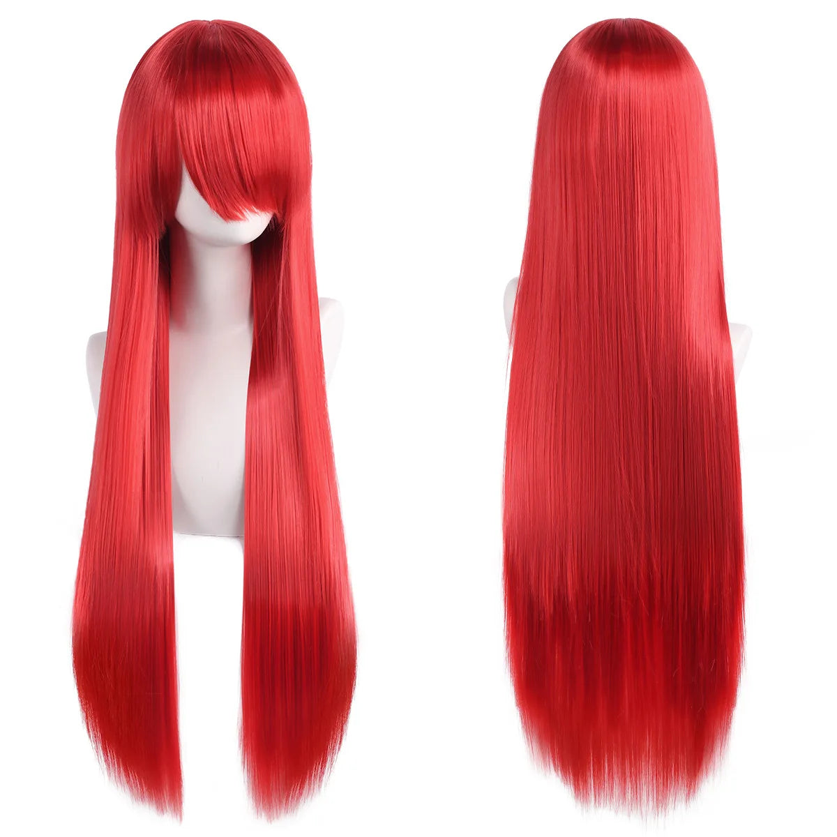 Long Straight Synthetic Cosplay Wig with Bangs - 21