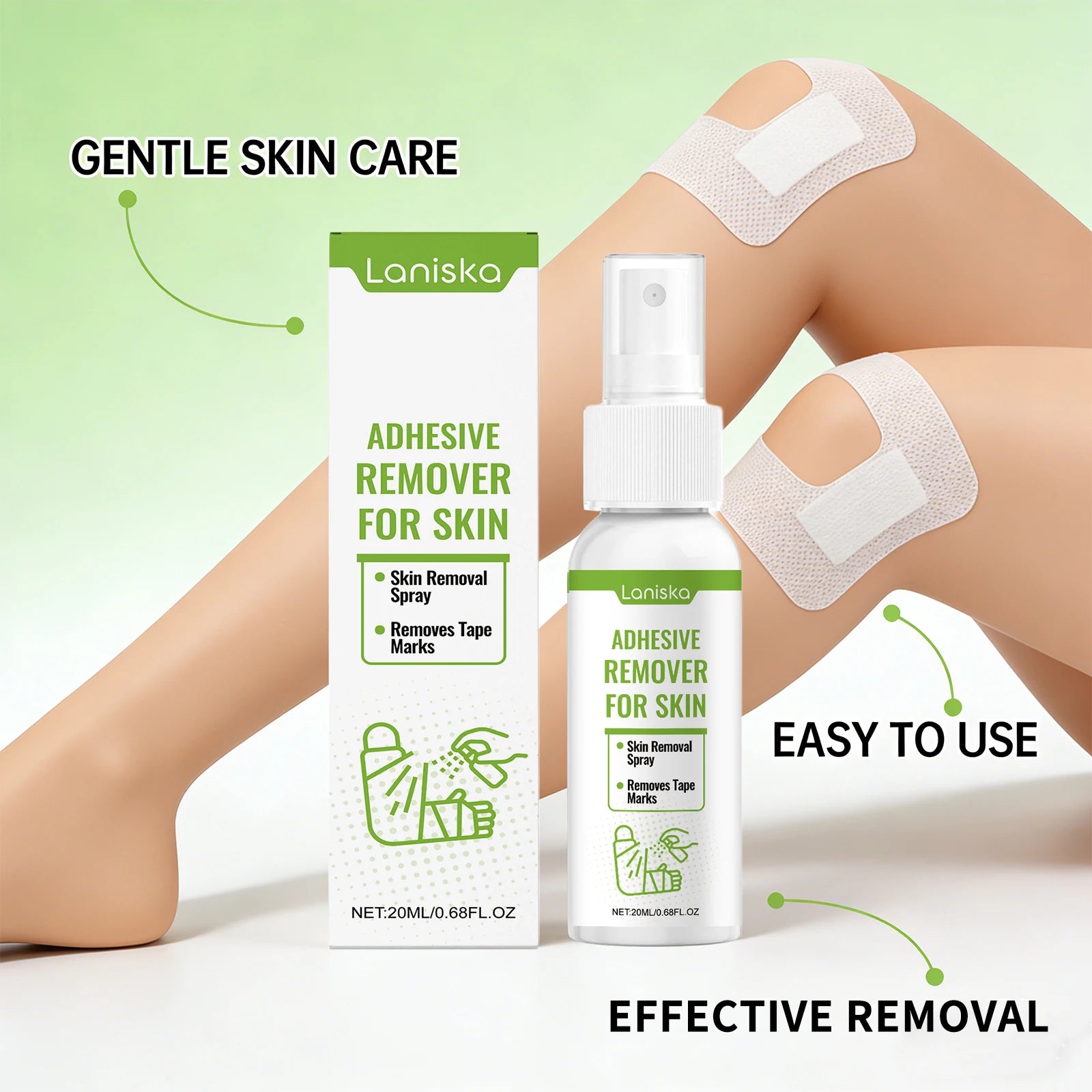 Gentle Adhesive Remover Spray for Skin and Tape Residue - 10