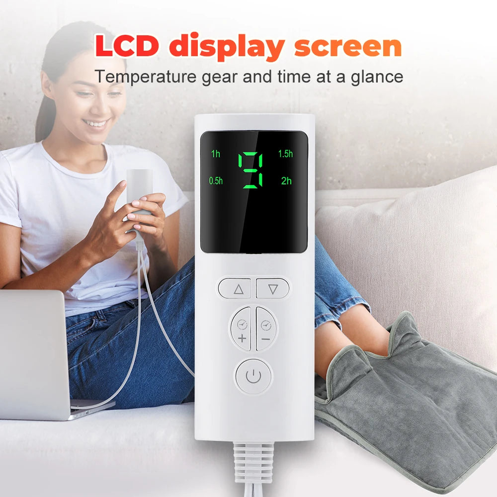 Electric Heated Foot Warmer with 9 Heat Levels and Auto Shut-Off Timer - 13